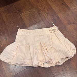 Zara Cream and Pink Striped Top